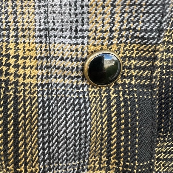 Dixxon Brownells Big Iron Plaid Flannel Pearl Snap Shirt Women’s Medium EUC - Picture 9 of 14